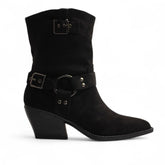 Europeon Union Women Black Chamois Half Boot #3194